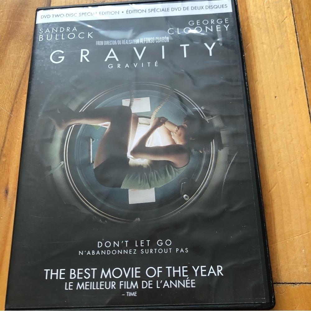 Gravity DVD Movie 2 disc Special Edition